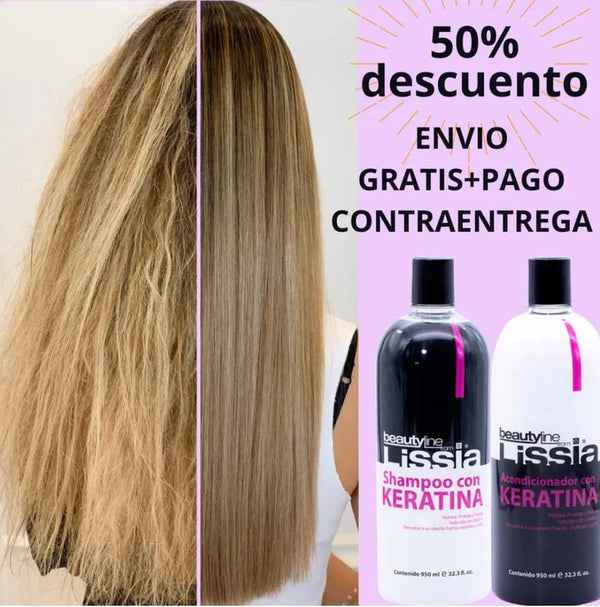 SHAMPOO + ACONDICIONADOR CON KERATINA 950ML